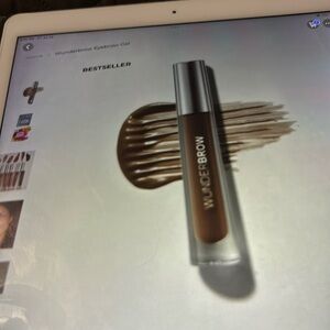 Wunderbrow eyebrow gel, shade is brunette, waterproof, smudge/proof, NWT